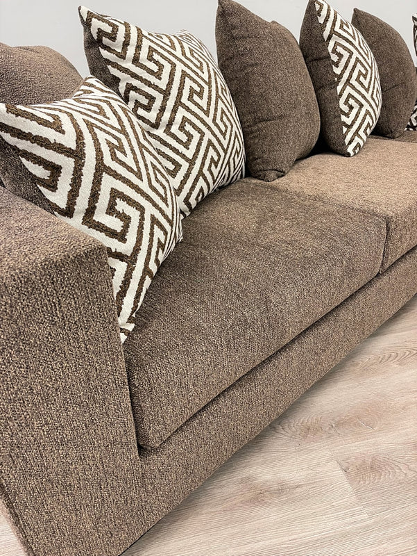 Mocha Fabric Sectional  110