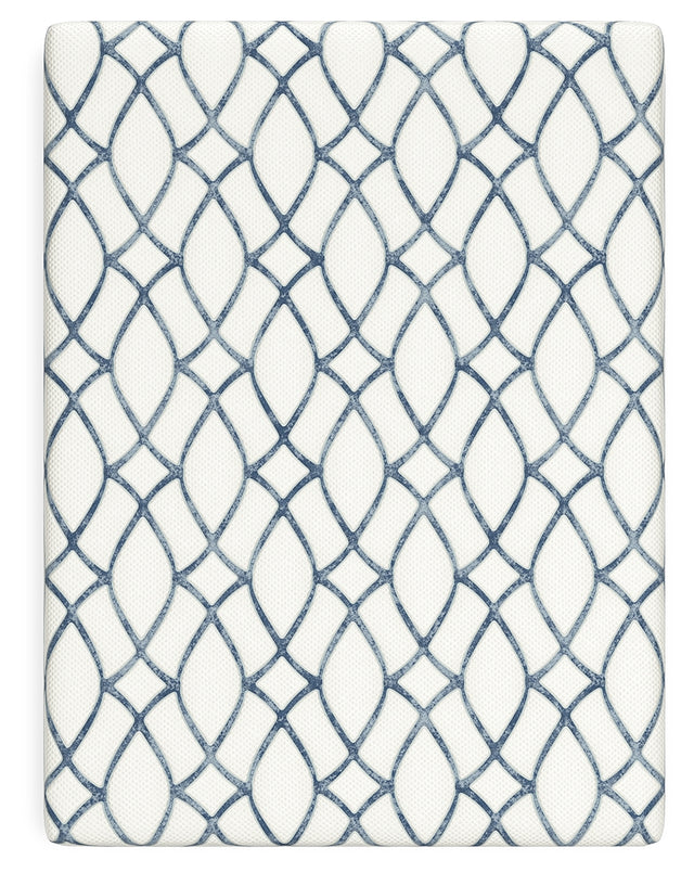 Ashley 14 Inch Chime Elite 2.0 White/Blue Queen Mattress M427