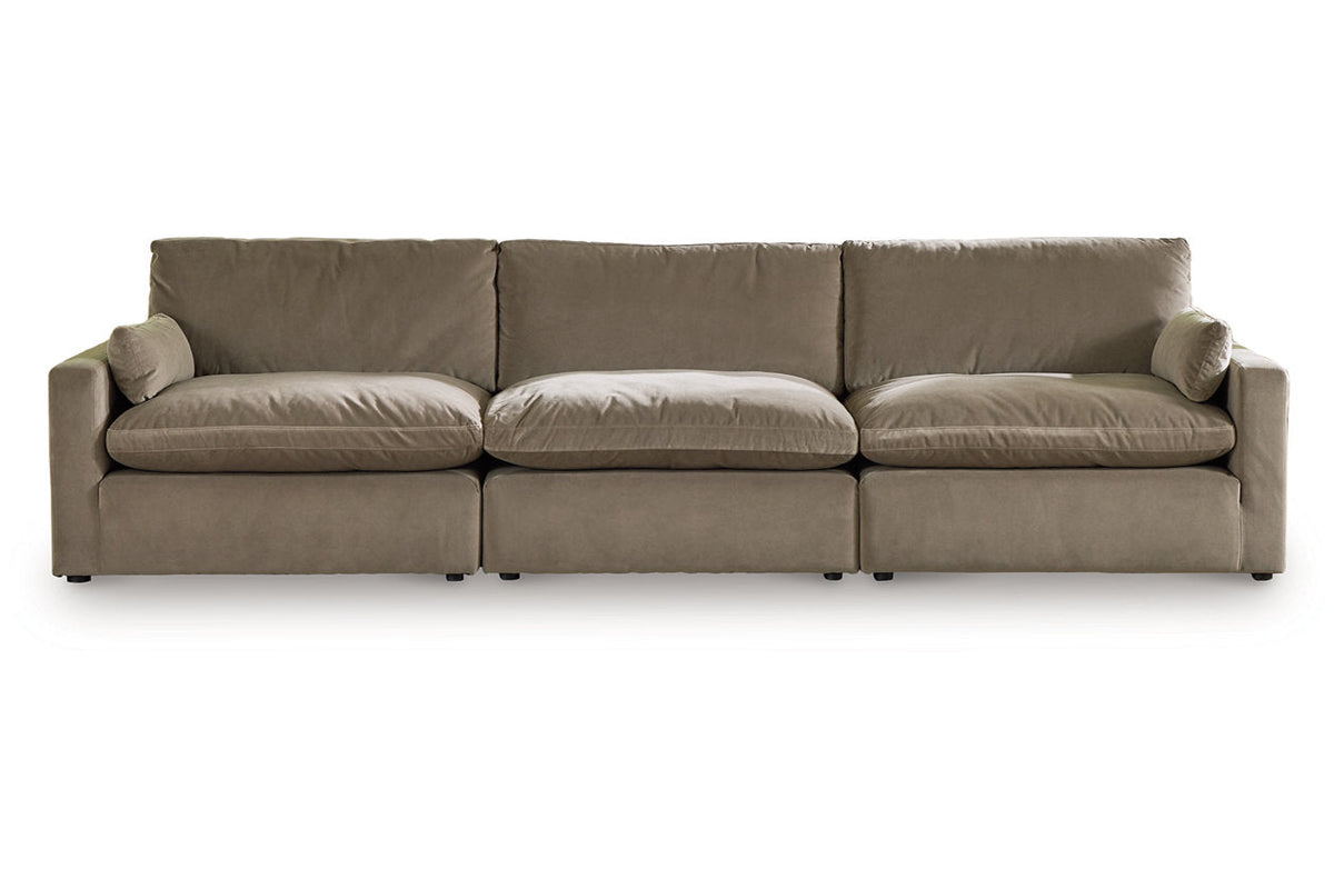 Sophie Cocoa 3-Piece Sectional Sofa 15706
