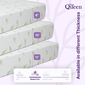 Anula Queen Green Tea Infused 12" Memory Foam Mattress