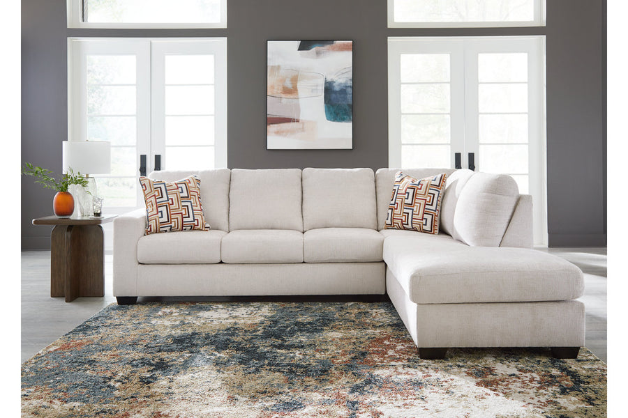 Aviemore Stone 2pc Sectional with Chaise 24305
