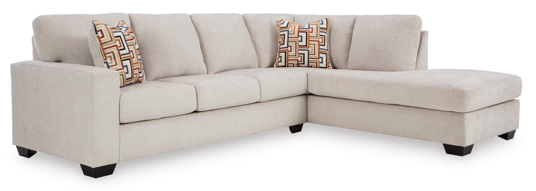 Aviemore Stone 2pc Sectional with Chaise 24305