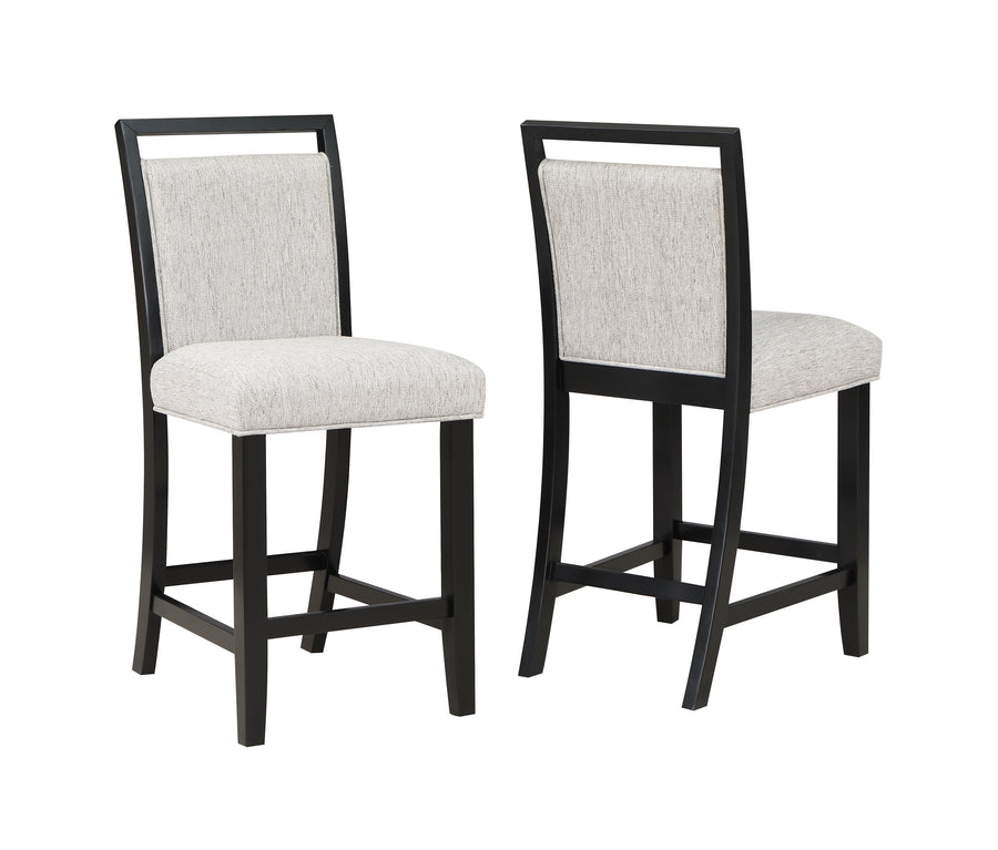 Dary Brown/Black Finish Counter Height Set 2620