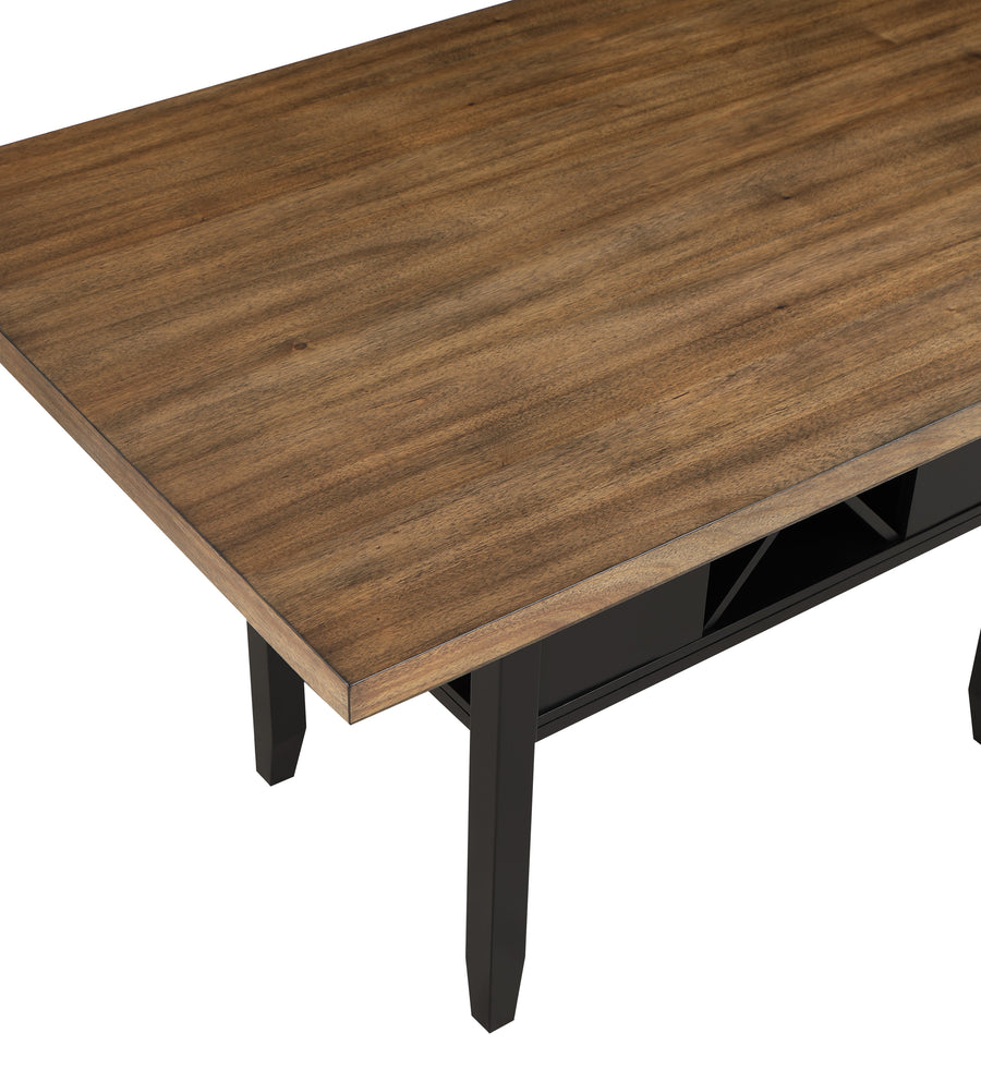 Dary Brown/Black Finish Counter Height Set 2620