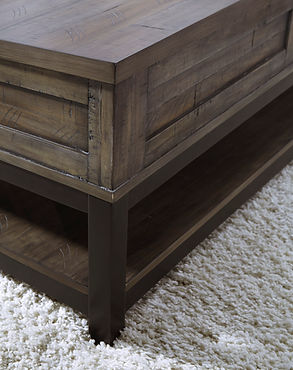 Johurst Grayish Brown Lift-top Coffee Table and 2 End Tables
T444