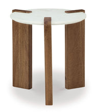 Load image into Gallery viewer, Isanti White/Brown End Table T652-6
