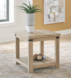Calaboro Light Brown End Table T463-2