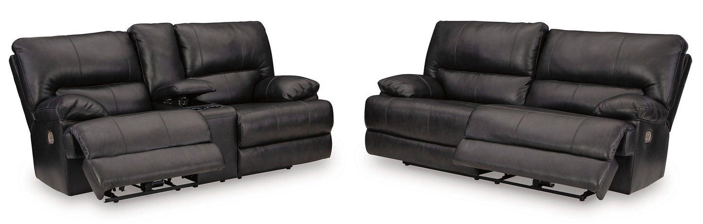 Mountainous Eclipse POWER Reclining Sofa and Loveseat U65801