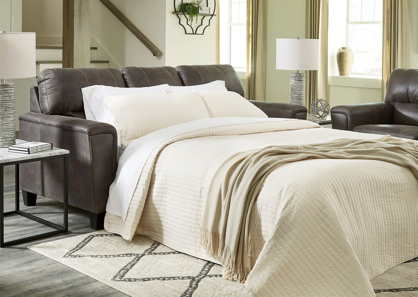 Navi Smoke Queen Sofa Sleeper 94002
