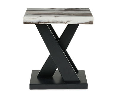 Cendill Dark Brown/White/Black Table (Set of 3) T403