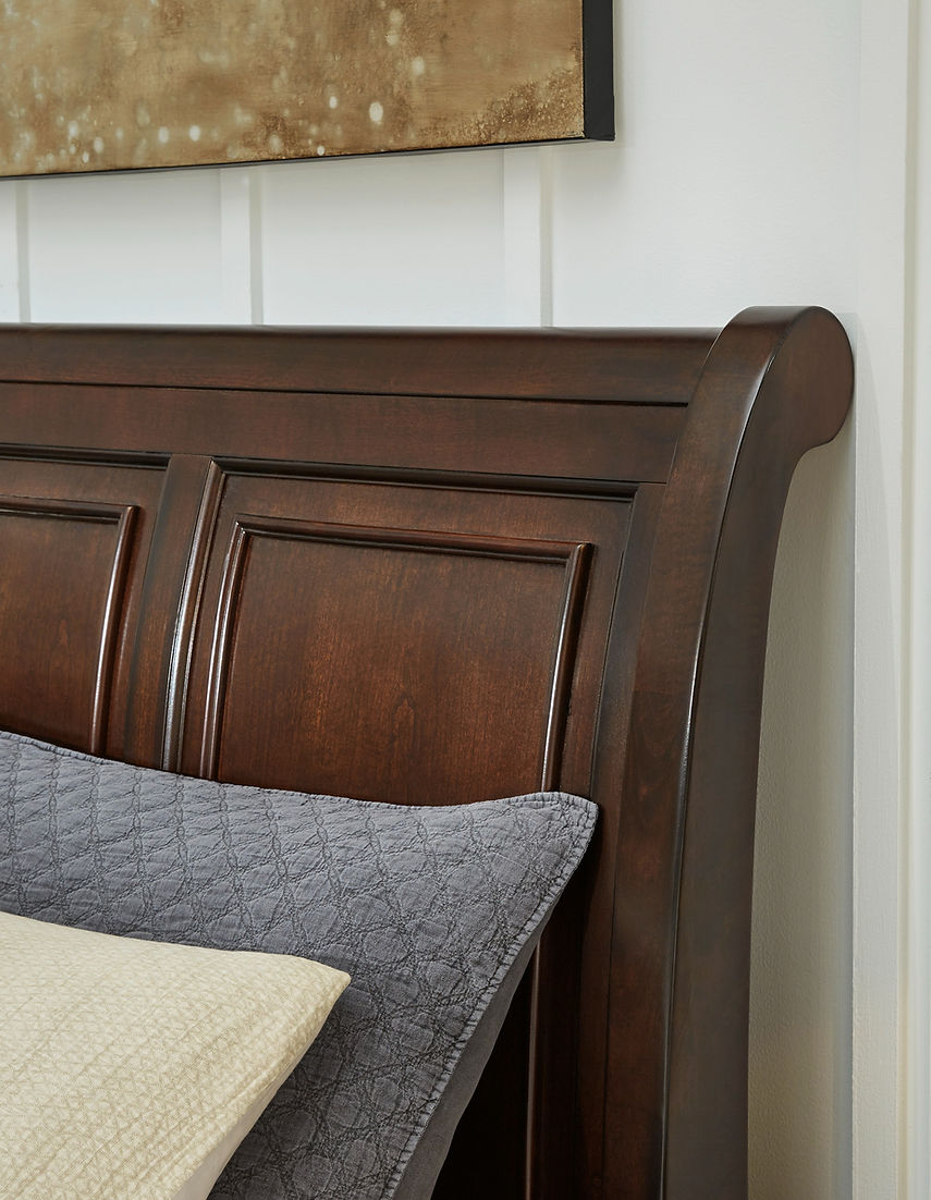 Porter Cherry Platform 4pc King Bedroom Set B697