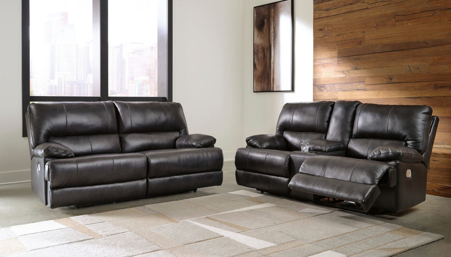 Mountainous Eclipse POWER Reclining Sofa and Loveseat U65801