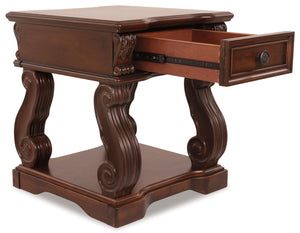 Anymore Rustic Brown End Table T869-2