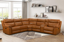 Load image into Gallery viewer, Fresno Camel POWER Reclining Sectional S7572