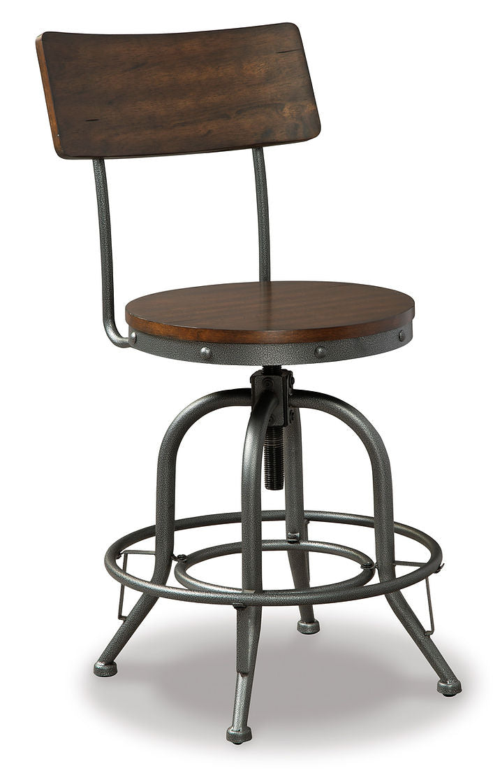 Odium Rustic Brown Barstool D284-224 Set of 2