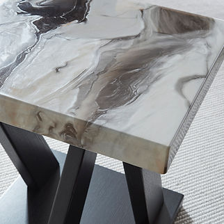 Cendill Dark Brown/White/Black Table (Set of 3) T403