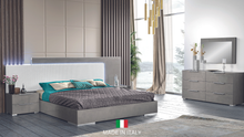 Load image into Gallery viewer, Fabiana Collection Grey LED Italian Bedroom Set