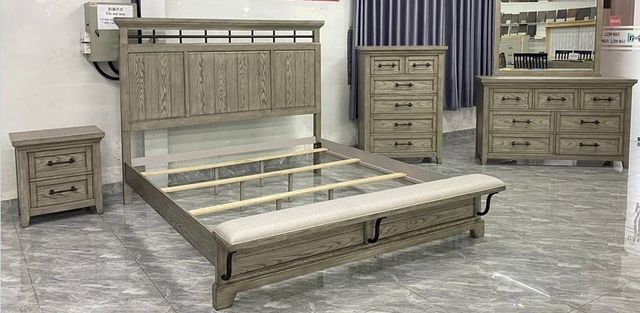 Beckett Grey Panel Bedroom Set B1900