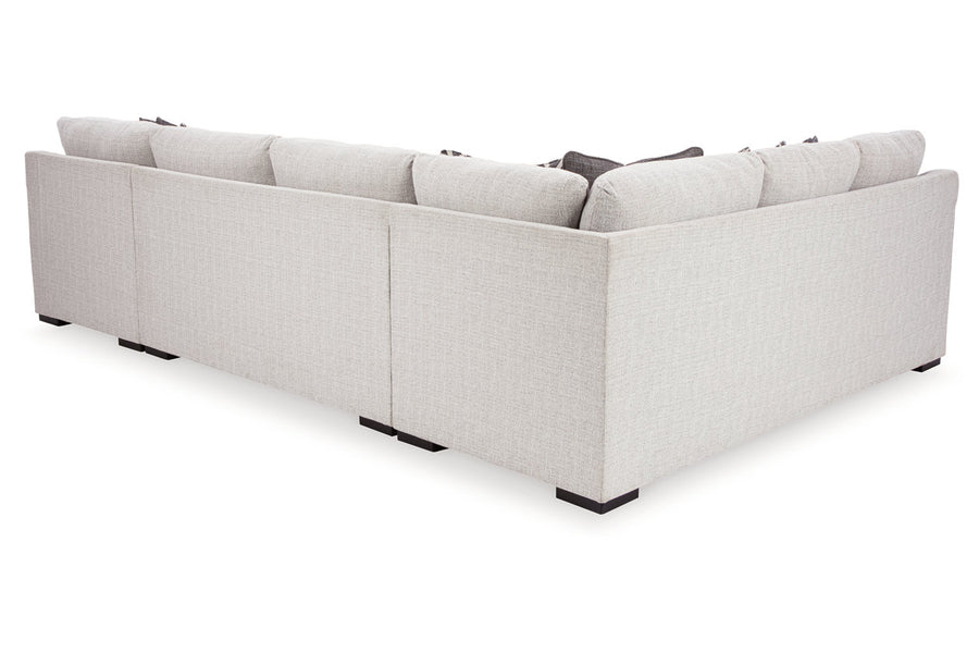 Koralynn Stone 3pc RAF Chaise Sectional 54102
