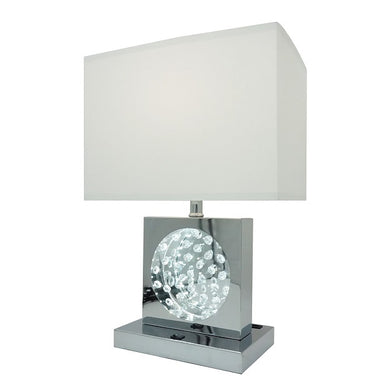 TABLE LAMP CHROME-LED ACCENT 6289