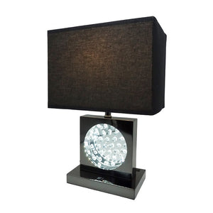 TABLE LAMP BLACK NICKEL-LED ACCENT 6289