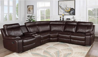 Texas Star Brown Reclining Sectional  S7262