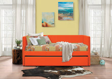 Load image into Gallery viewer, Therese Orange Daybed with Trundle
