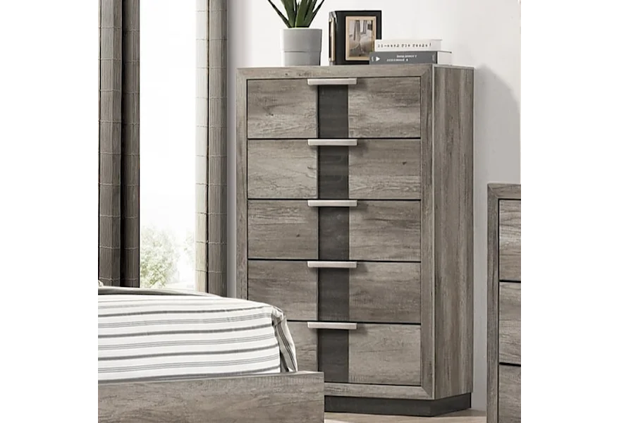 Rangley Grey LED Panel Bedroom Set B6830