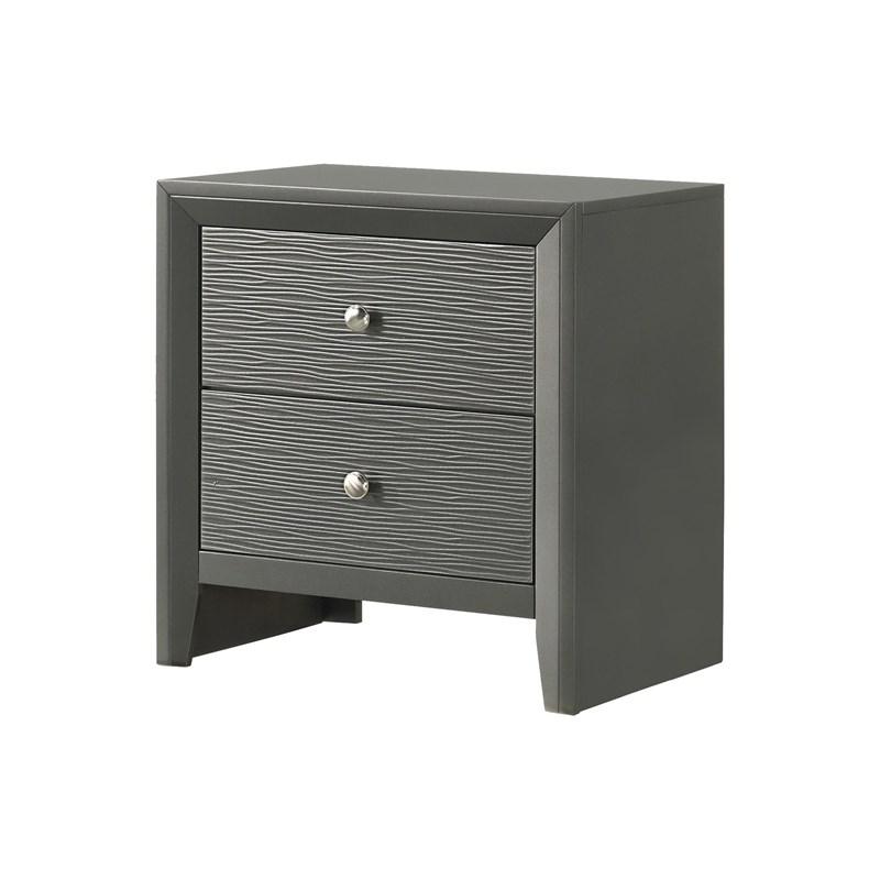 Denker Gunmetal Panel Bedroom Set B4715