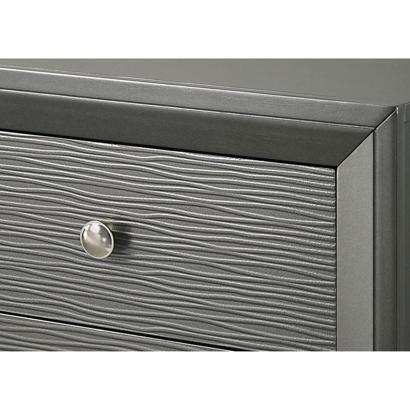 Denker Gunmetal Panel Bedroom Set B4715