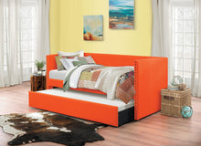 Load image into Gallery viewer, Therese Orange Daybed with Trundle