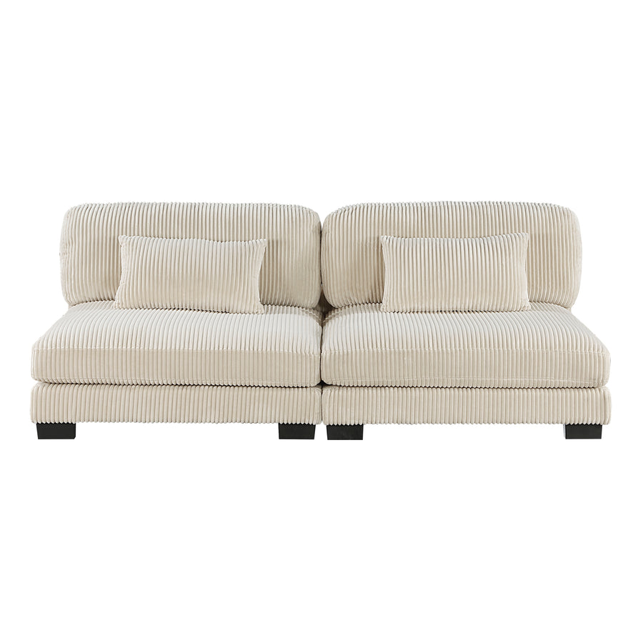 Traverse Beige 6pc Modular Sectional with Ottoman 8555