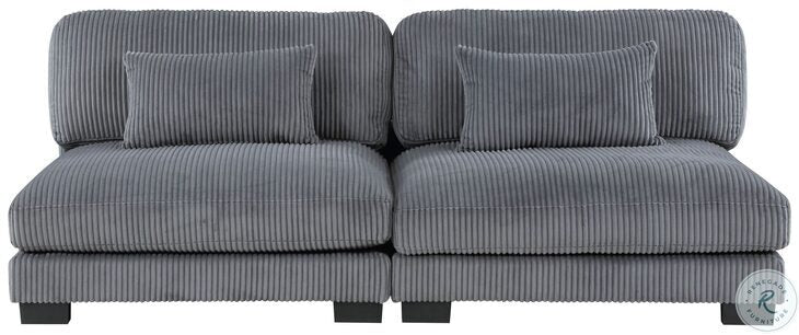 Traverse Gray 6pc Modular Sectional with Ottoman 8555
