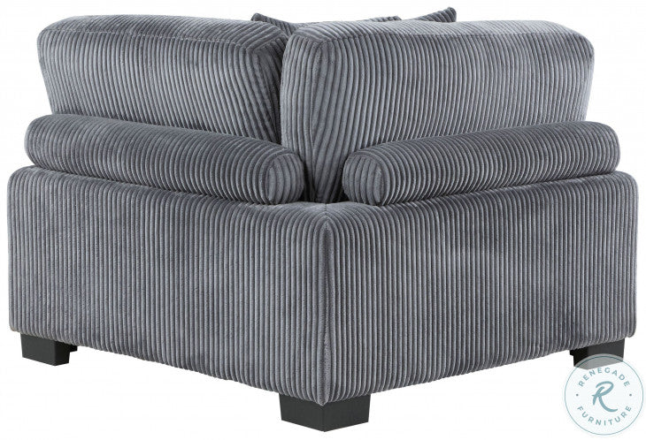 Traverse Gray 6pc Modular Sectional with Ottoman 8555