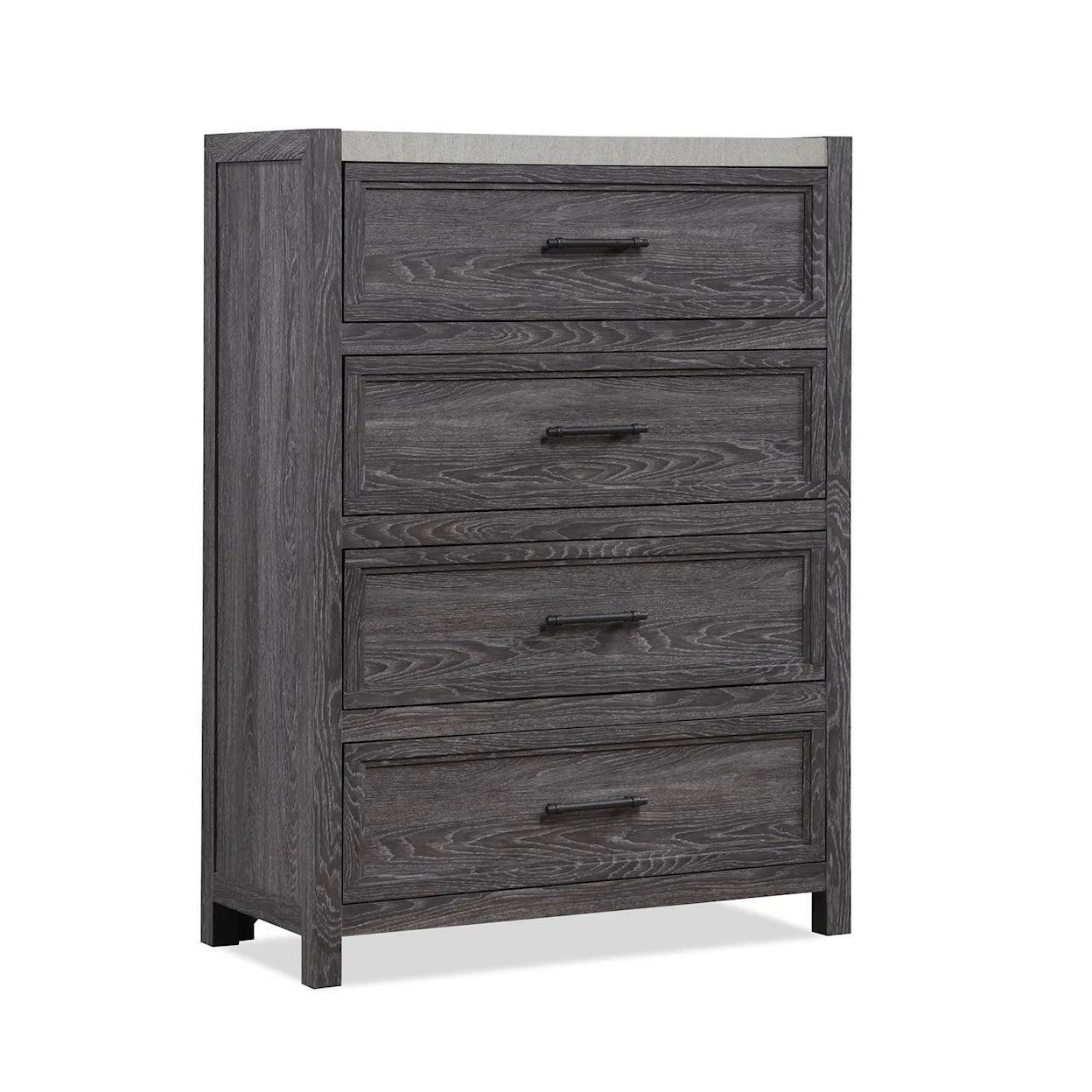 Madsen Gray Finish Panel Bedroom Set B1700