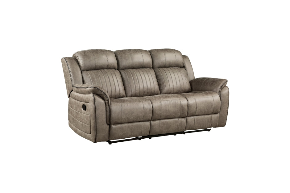 Centeroak Brown Reclining Sofa and Loveseat 9479