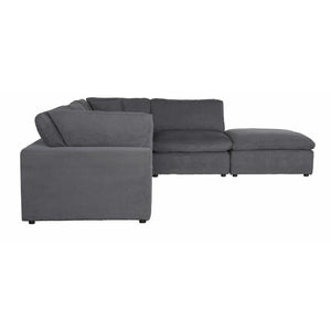 Guthrie Grey  Modular 5pc Sectional with Ottoman 9546