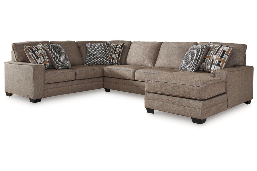Cannonbrook Nutmeg 3pc Sectional with Chaise 98201