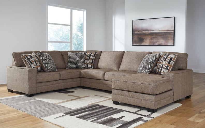 Cannonbrook Nutmeg 3pc Sectional with Chaise 98201