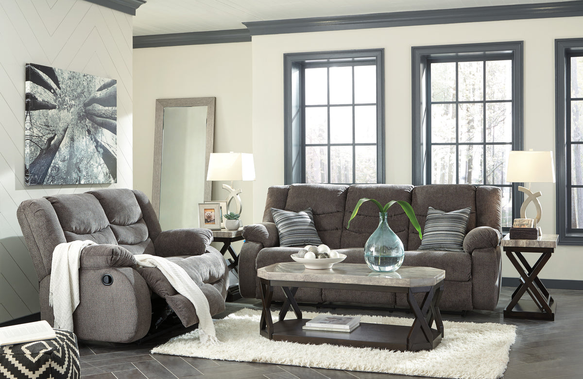 Tulen Gray Reclining Sofa and Loveseat 98606