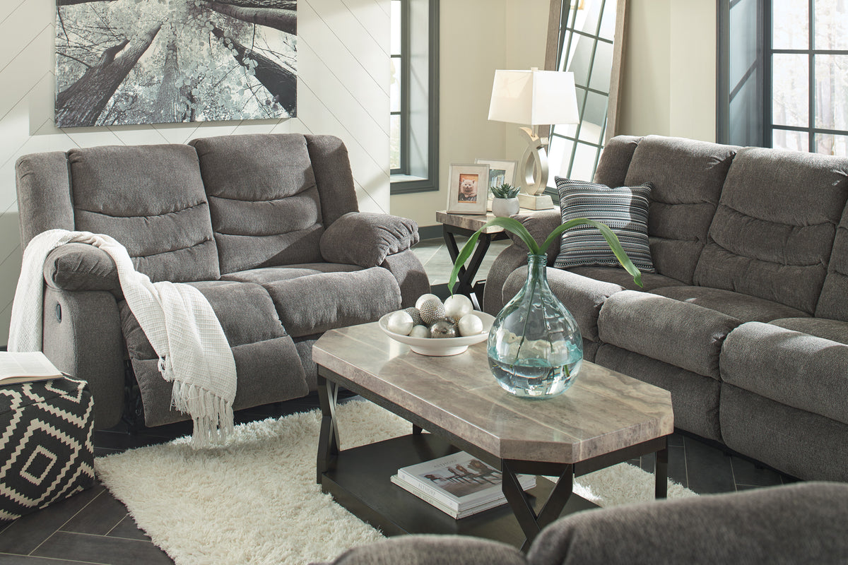 Tulen Gray Reclining Sofa and Loveseat 98606