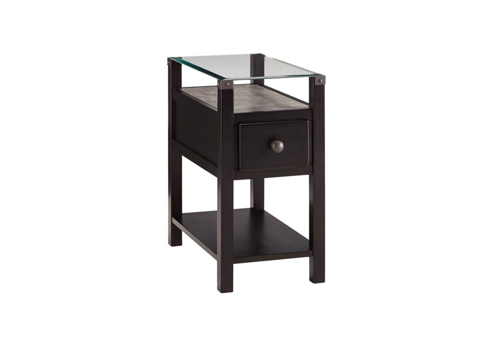 Diamenton Almost Black End Table T217-771