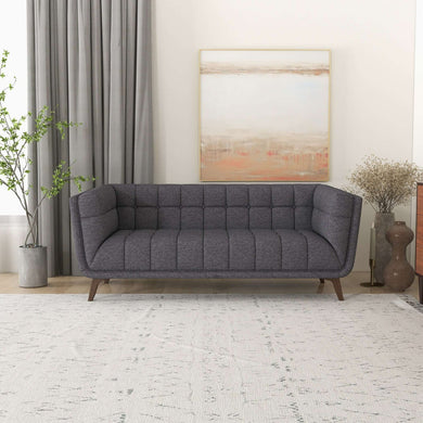 Addison Dark Grey Linen Modern Sofa