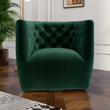 Load image into Gallery viewer, Delaney Green Mid-Century Modern Swivel Chair