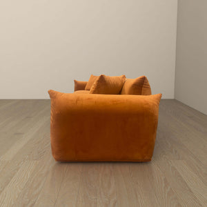 Arlo Burnt Orange Velvet Sofa