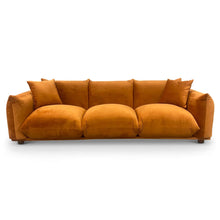 Load image into Gallery viewer, Arlo Burnt Orange Velvet Sofa