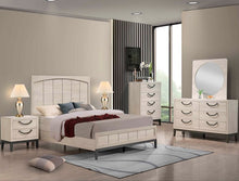 Load image into Gallery viewer, Veda Cream Panel Bedroom Set B3300