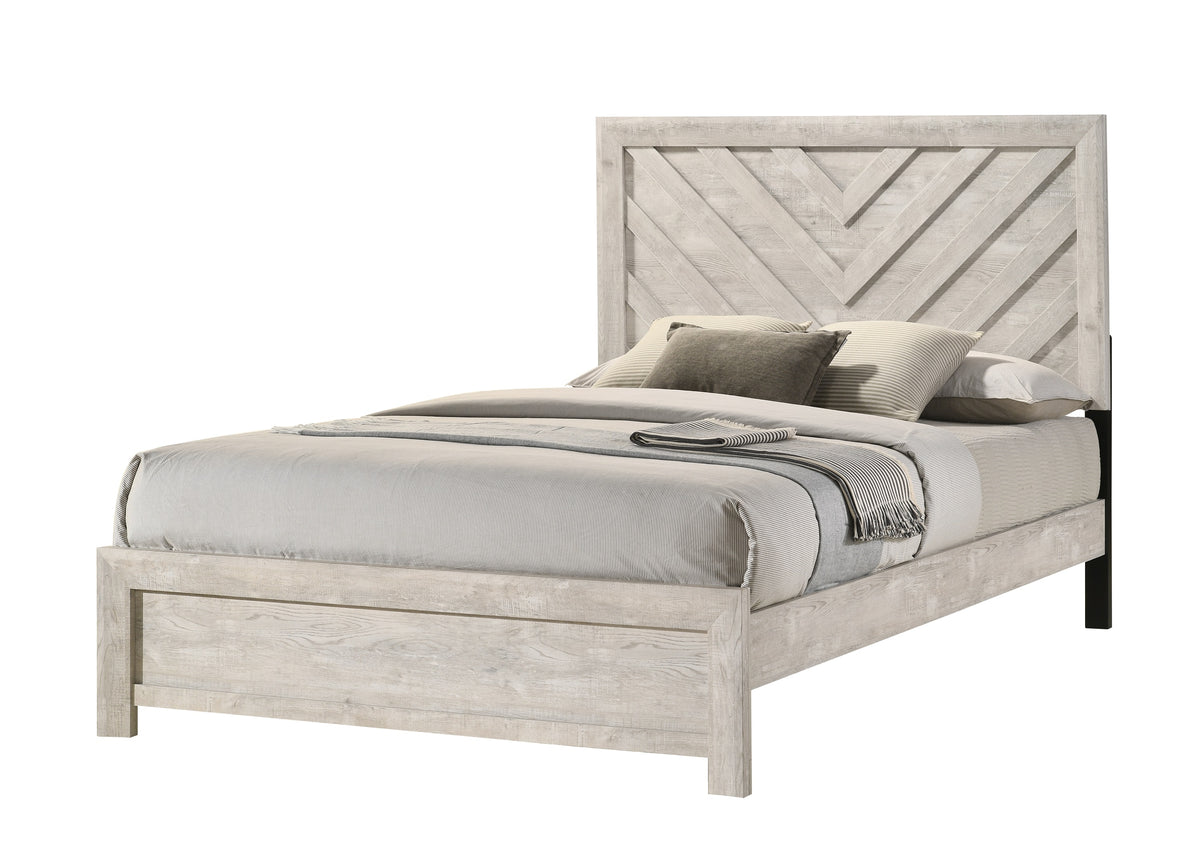 Valor Beige Finish Panel Bedroom Set B9330