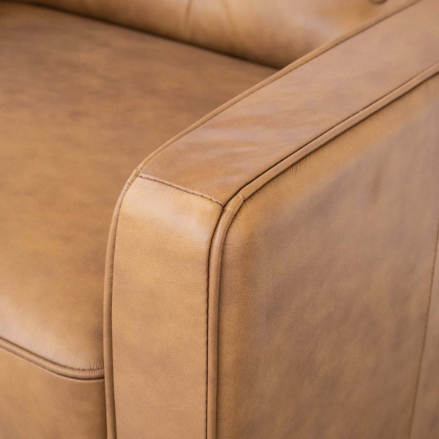 Giselle Tan Genuine Leather Sofa