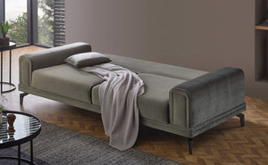 Evora Khaki Green 3-Seater Sofa Bed